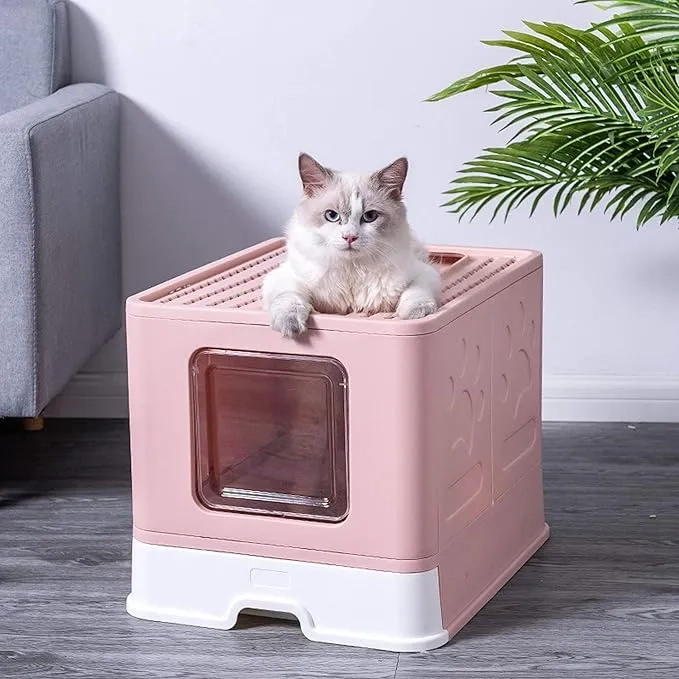 ARENERO PARA GATOS GRANDE PEGABLE CAJA DE ARENA CON CUCHARA - 3