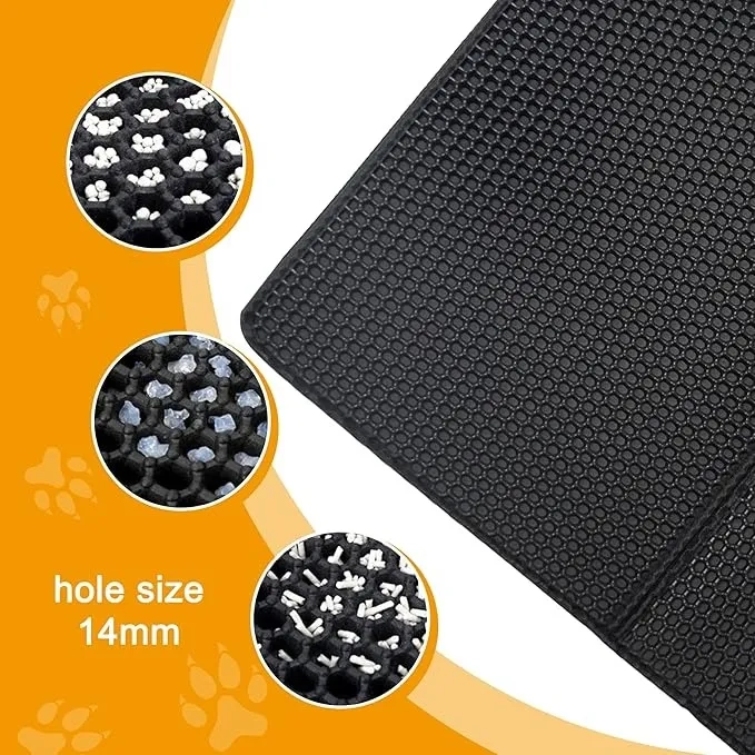 ALFOMBRA SANITARIA PARA GATOS RECOLECTOR DE ARENA ARENERO XL - 4