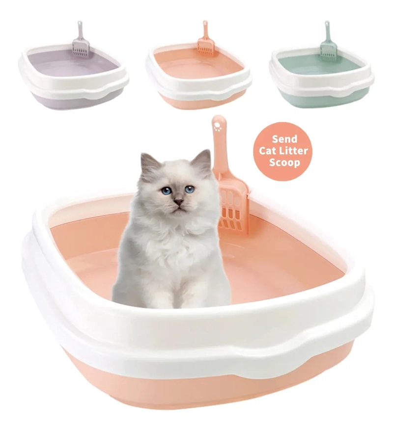 CAJA DE ARENA FACIL LIMPIEZA CON PALA ARENERO PARA GATOS VARIOS - 3