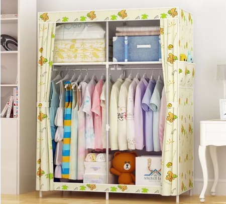 ARMARIO ROPERO ARMABLE CLOSET BAÑO 170X105X45 CM, MULTICOLOR - 2
