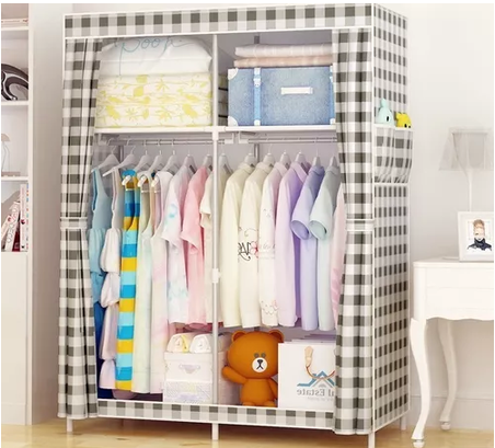 ARMARIO ROPERO ARMABLE CLOSET BAÑO 170X105X45 CM, MULTICOLOR - 2