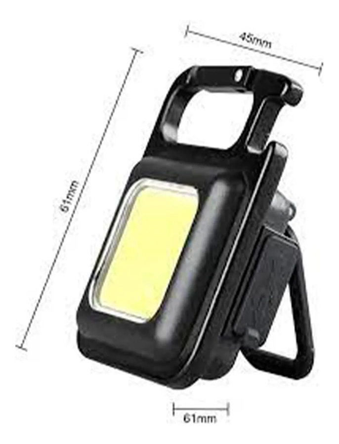 MINI LINTERNA LLAVERO IMAN LED COB ABRIDOR !! COLOR DE LA LINTERNA NEGRO COLOR DE LA LUZ BLANCO - 1