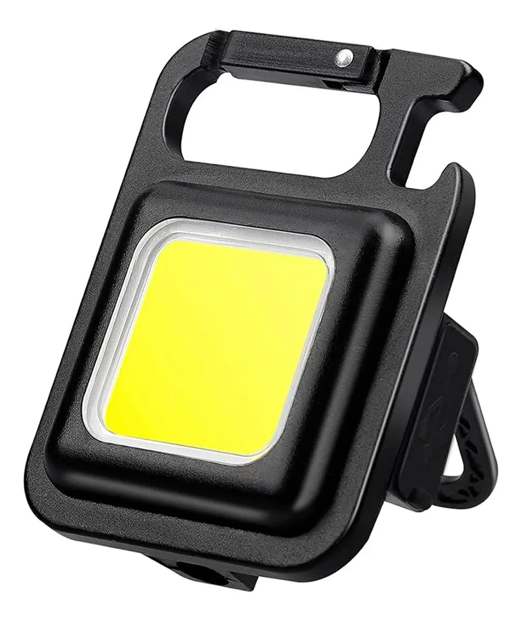 MINI LINTERNA LLAVERO IMAN LED COB ABRIDOR !! COLOR DE LA LINTERNA NEGRO COLOR DE LA LUZ BLANCO - 3