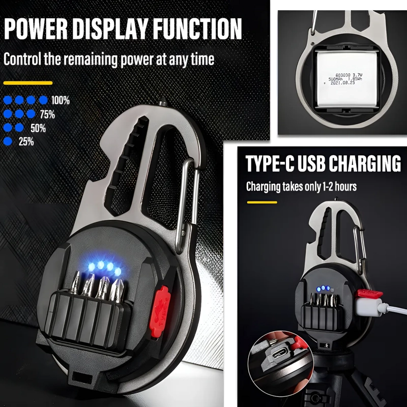 LINTERNA MINI LLAVERO RECARGABLE PORTATIL COB LUZ LED W5137 COLOR DE LA LUZ - 3
