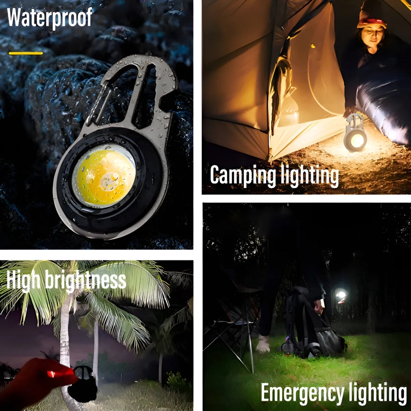 LINTERNA MINI LLAVERO RECARGABLE PORTATIL COB LUZ LED W5137 COLOR DE LA LUZ - 5