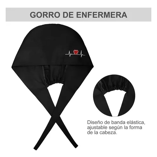 COFIA CLINICA, GORRO QUIRURGICO, 95% ALGODON, 5% LYCRA, UNIFORMES, COLOR AZUL - 4