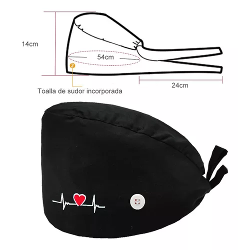 COFIA CLINICA, GORRO QUIRURGICO, 95% ALGODON, 5% LYCRA, UNIFORMES, COLOR AZUL - 5