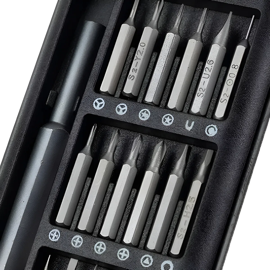 JUEGO DESATORNILLADOR PRECISION 24 EN 1 KIT REPARACION CELULARES RELOJES PUNTAS IMANTADAS KIT - 3