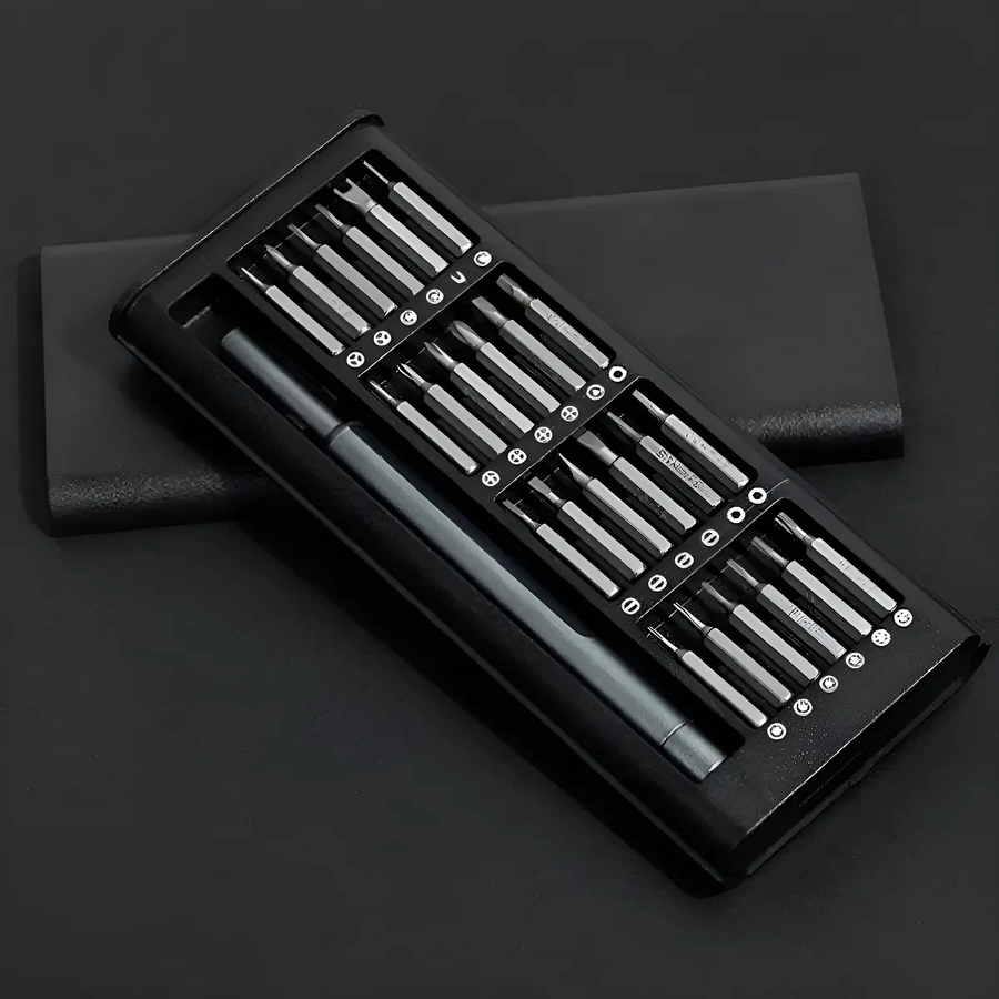 JUEGO DESATORNILLADOR PRECISION 24 EN 1 KIT REPARACION CELULARES RELOJES PUNTAS IMANTADAS KIT - 4