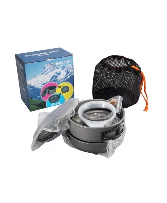 OLLAS OUTDOOR CAMPING COCINILLA COLOR GRIS - 4