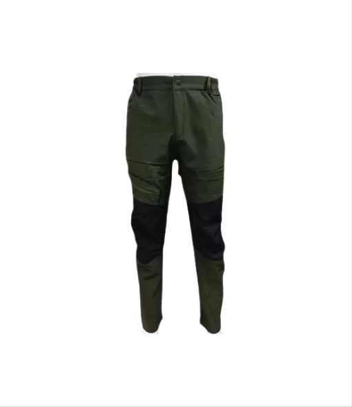 PANTALON OUTDOOR HOMBRE IMPERMEABLE PARA NIEVE, COLOR VERDE MUSGO S - 1