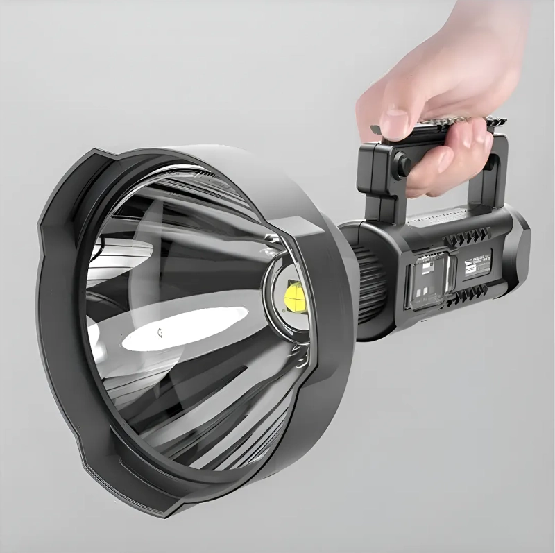 FOCO LINTERNA LED LARGO ALCANCE 600 METROS USB TRIPODE CAZA COLOR DE LA LINTERNA NEGRO COLOR DE - 2