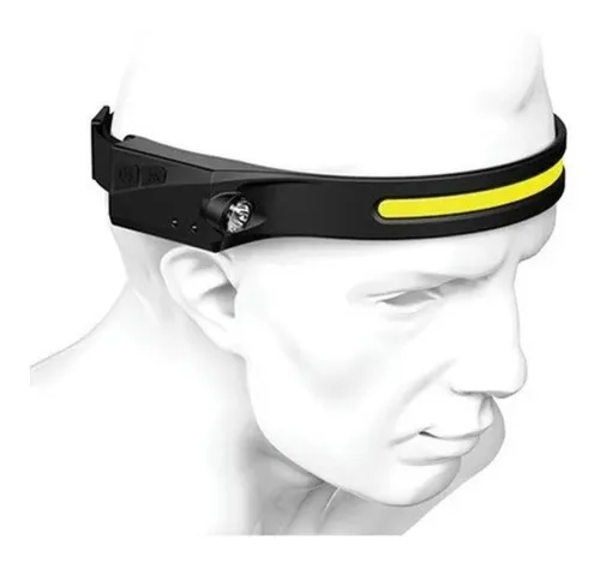LINTERNA CINTILLO CON SENSOR PARA USO FRONTAL CABEZA 1 TIRA COLOR DE LA LINTERNA NEGRO COLOR DE - 1