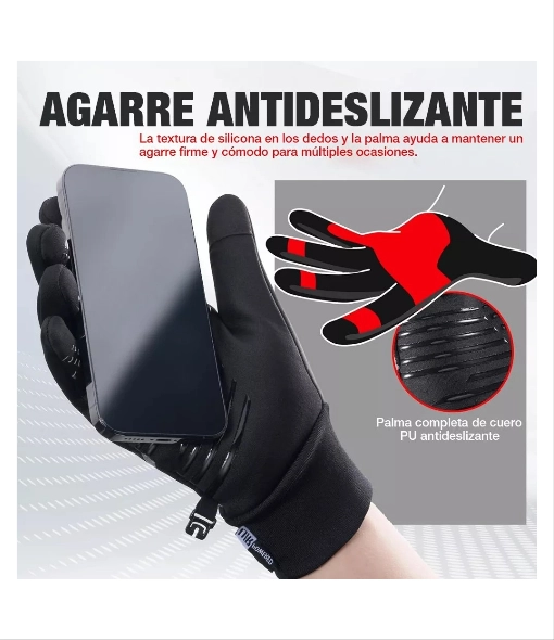 GUANTES DEPORTIVOS TE RMICOS CALIDOS, INVIERNO, TALLA L - 3