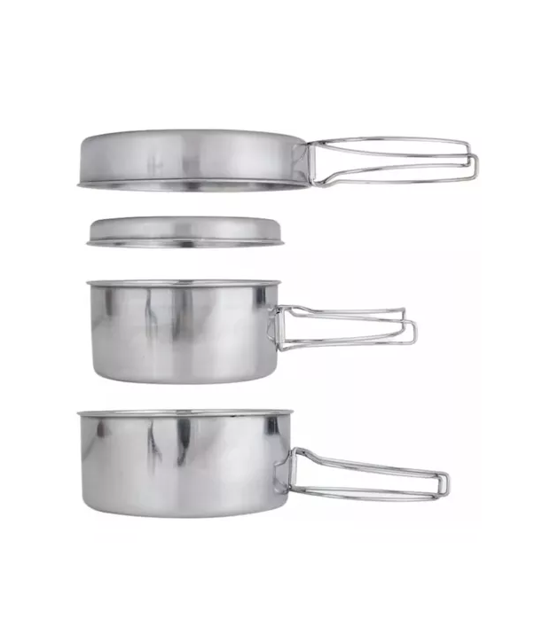 CAMPING OLLAS COCINA ACCESORIOS COLOR PLATA - 3