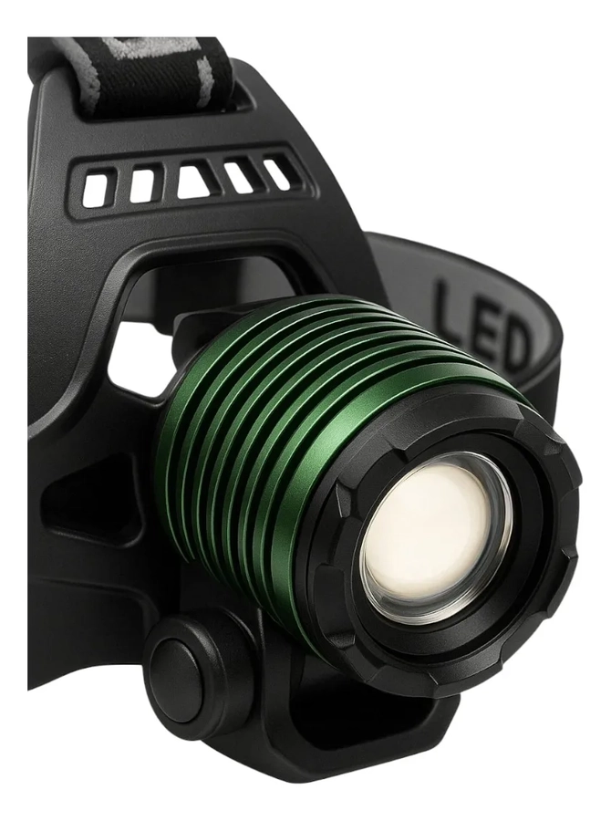 PACK X2 LINTERNA CABEZA LED LINTERNAS DE CAZA CAMPING 503 LINTERNA NEGRO / LINTERNA RECARGABLE - 1