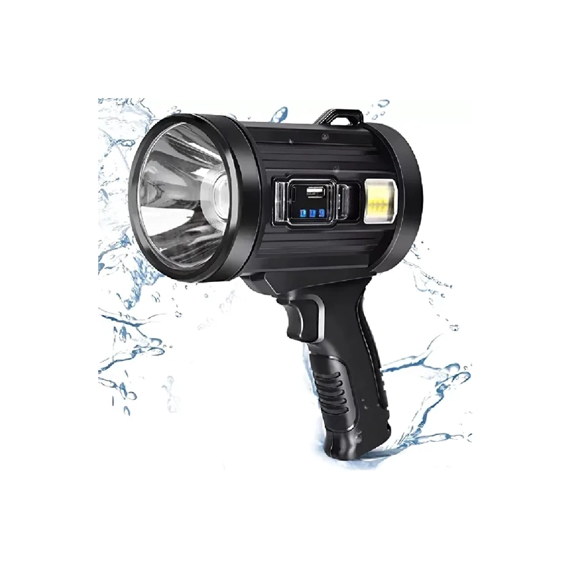 LINTERNA DE MANO LED SPOT LIGHT FOCO 90000 LUMENES Y COLOR DE LA LINTERNA NEGRO COLOR DE LA LUZ - 2