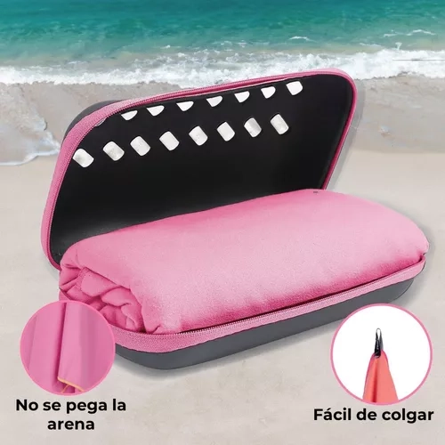 TOALLA MICROFIBRA FITNICS SECADO RAPIDO ESTUCHE VIAJE COLOR - 3