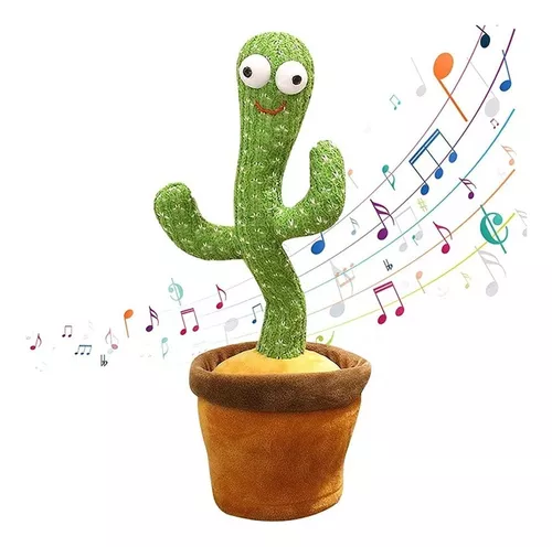CACTUS BAILARIN JUGUETE DE FELPA IMITA VOZ Y ES MUSICAL - 4
