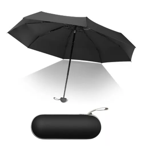 RAYOS UV MINI PARAGUA BOLSILLO SOMBRILLA PLEGABLE 8HUESOS NE - 1
