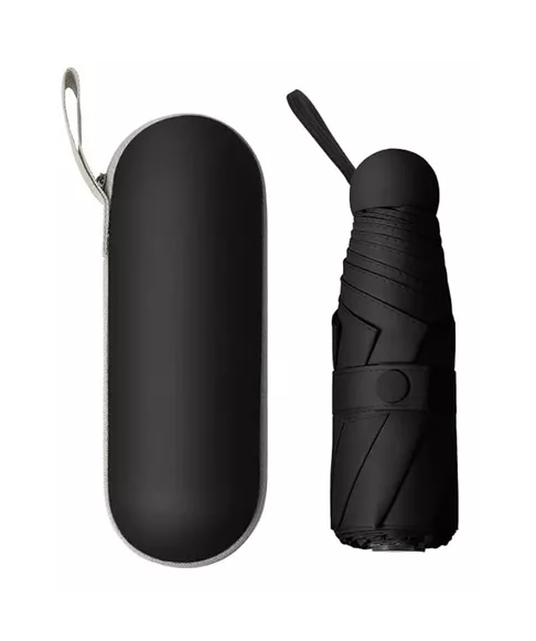 RAYOS UV MINI PARAGUA BOLSILLO SOMBRILLA PLEGABLE 8HUESOS NE - 2