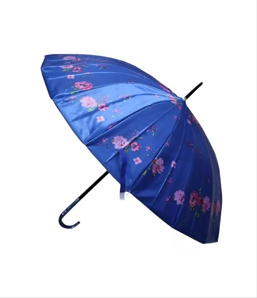 PARAGUAS PLEGABLE VARILLAS AUTOMATICO AZUL - 1