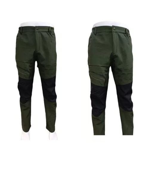 PANTALON OUTDOOR HOMBRE IMPERMEABLE PARA NIEVE, COLOR VERDE MUSGO M - 3