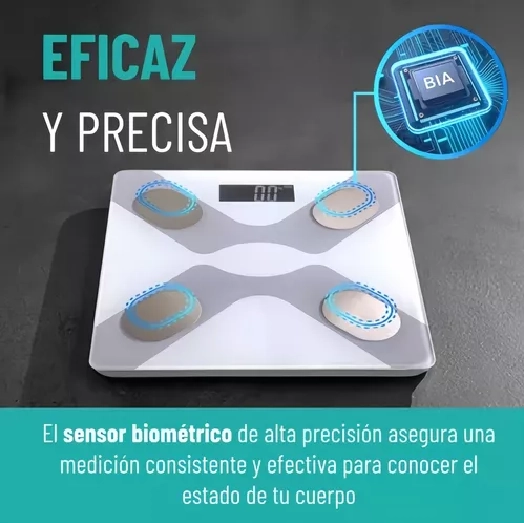 BALANZA PESA DIGITAL INTELIGENTE SMART APP BLUETOOTH EN COLOR EN COLOR BLANCO - 5