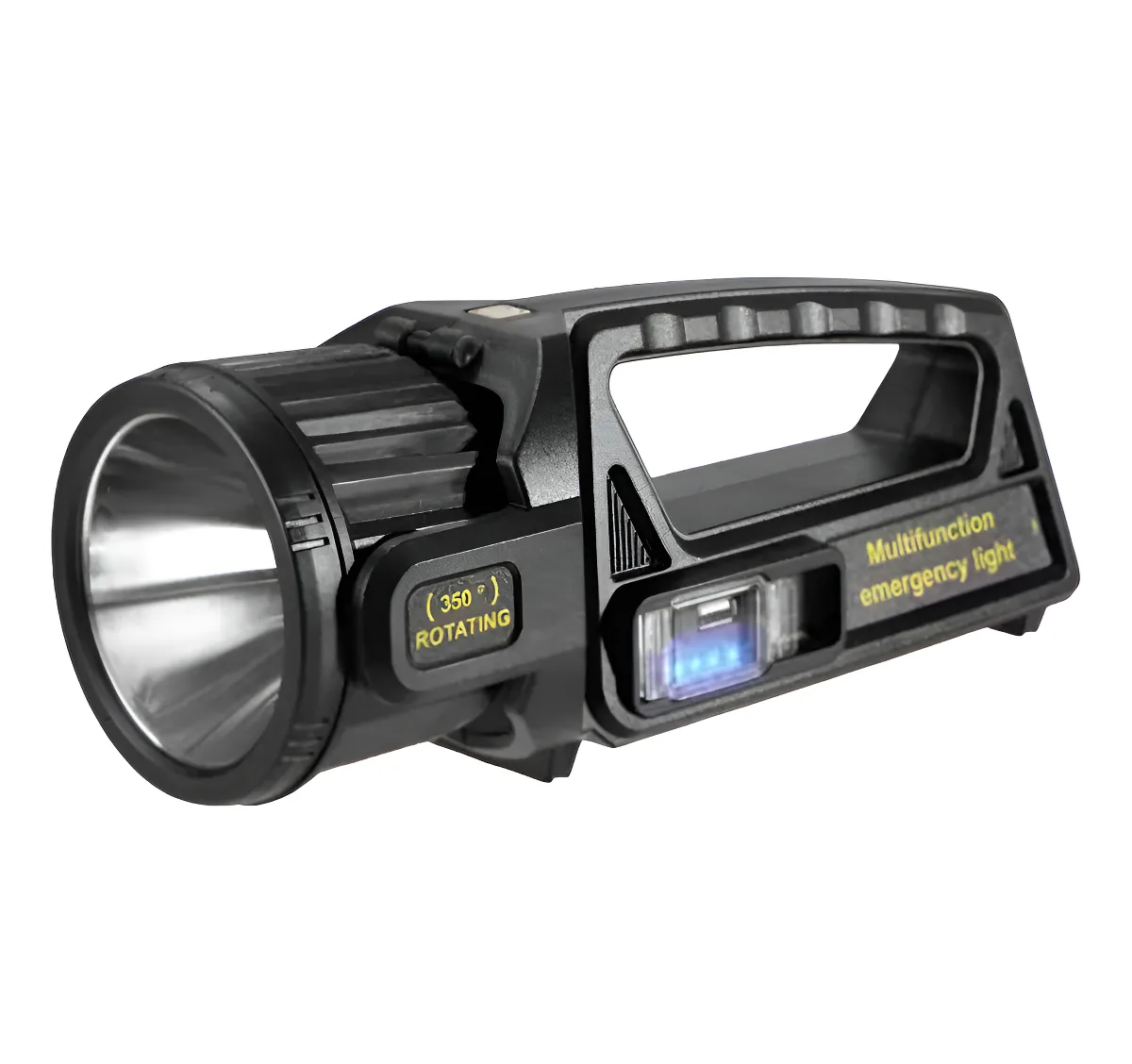 LINTERNA LED RECARGABLE CAMPING 4 FRECUENCIAS CABLE USB COLOR DE LA LINTERNA NEGRO COLOR DE LA - 6