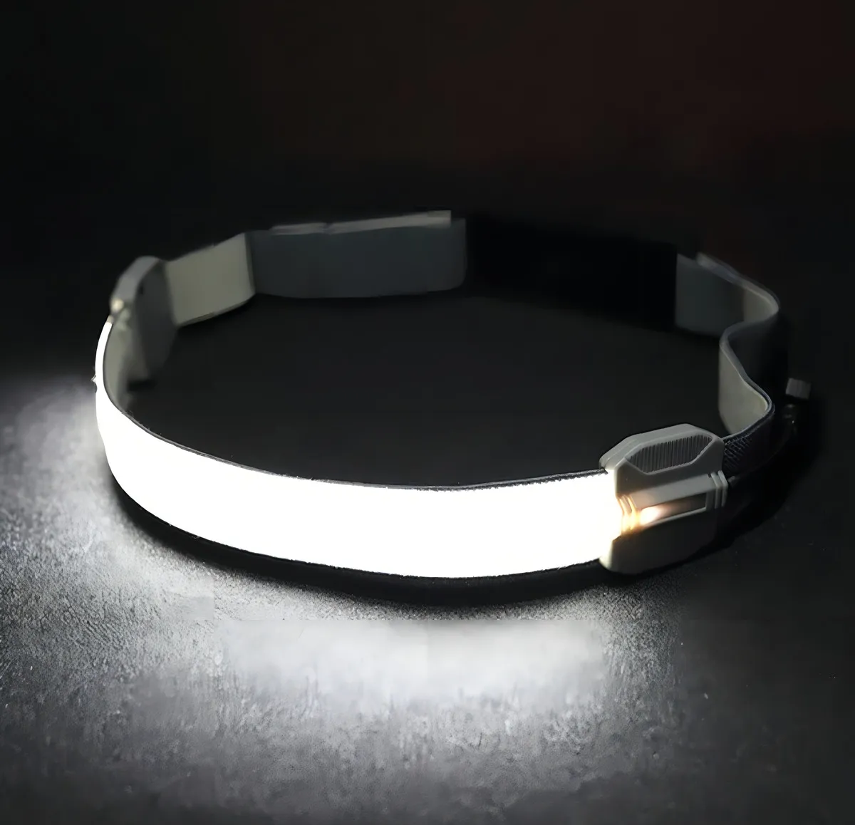 LINTERNA FRONTAL MINERO CINTILLO LUZ LED COB POTENTE USB PRO COLOR DE LA LINTERNA GRIS COLOR DE - 2