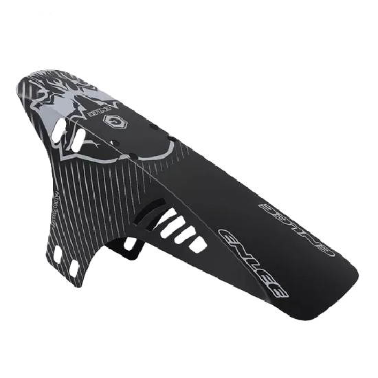 TAPABARRO BICICLETA MUD GUARD MTB CICLISMO EN COLOR NEGRO EN COLOR BLANCO - 1