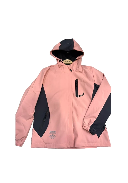 CHAQUETA CORTAVIENTO DEPORTIVA LIVIANA MICROPOLAR ROSA, TALLA S - 1