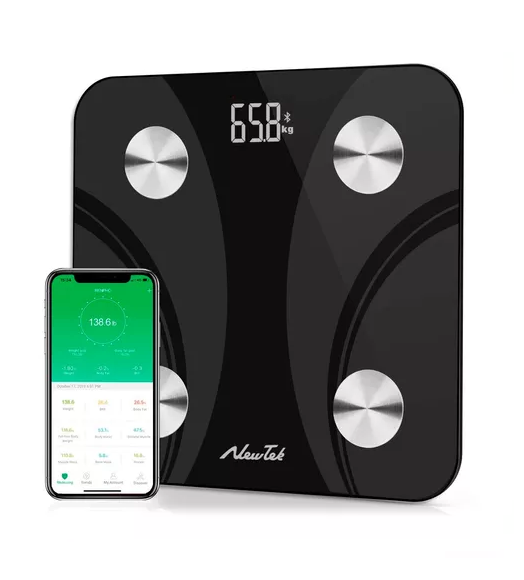 BALANZA DIGITAL DE BAÑO HASTA 180 KG BLUETOOTH EN COLOR EN COLOR NEGRO - 3