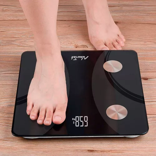 BALANZA DIGITAL DE BAÑO HASTA 180 KG BLUETOOTH EN COLOR EN COLOR NEGRO - 5