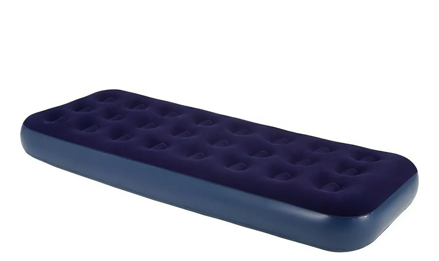 COLCHON INFLABLE INDIVIDUAL DE FELPA MAXIMA COMODIDAD PARA INTERIORES Y EXTERIORES PORTATIL - 1