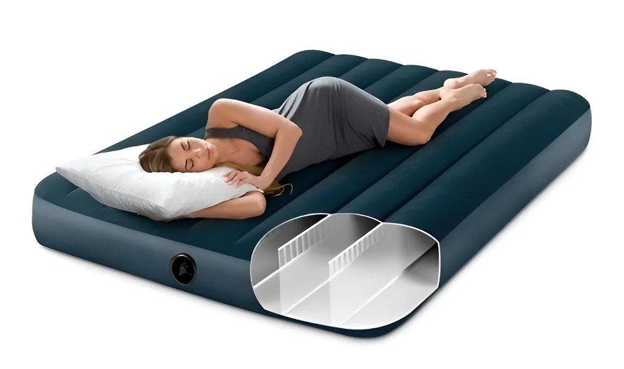 COLCHON INFLABLE KING SIZE INTEX DURA BEAM STANDARD 183 X 203 X 25 64755 PRACTICO AMPLIO PARA - 1