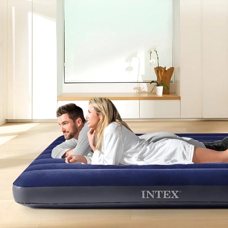 COLCHON INFLABLE KING SIZE INTEX DURA BEAM STANDARD 183 X 203 X 25 64755 PRACTICO AMPLIO PARA - 5