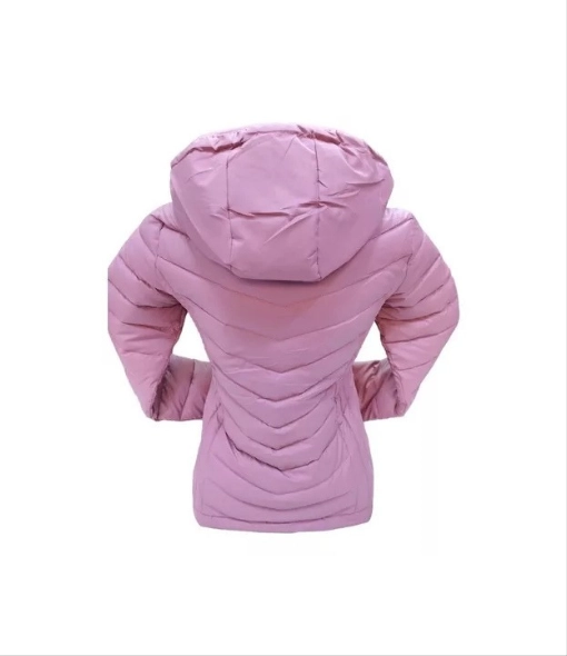 CHAQUETA 3/4 CORTA MUJER ENGOMADA TE RMICA, RAPIDO, ROSA CLARO, TALLA L - 2