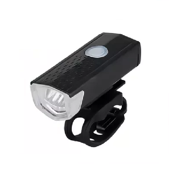 LAMPARAS RECARGABLES IMPERMEABLES PARA BICICLETA CON CLAXON EN COLOR NEGRO - 1