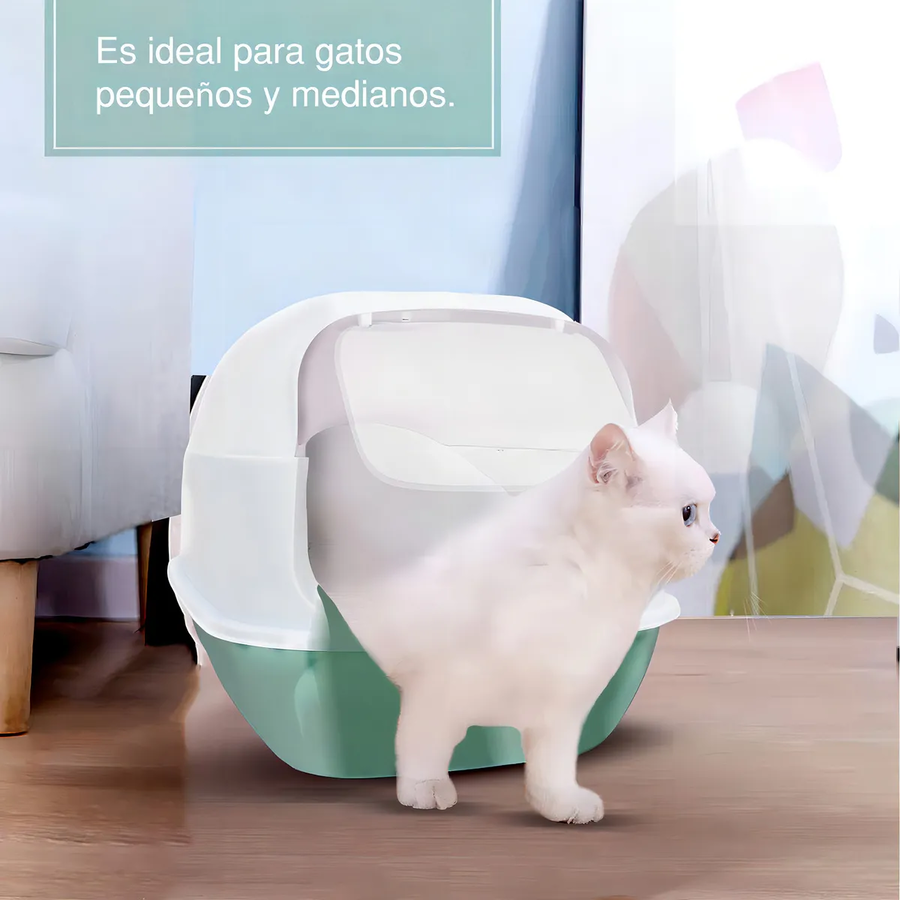 RACK & PACK ARENERO PARA GATO CERRADO 52 X 35 X 34 CM CAJA DE ARENA PARA GATOS CON TAPA Y - 1