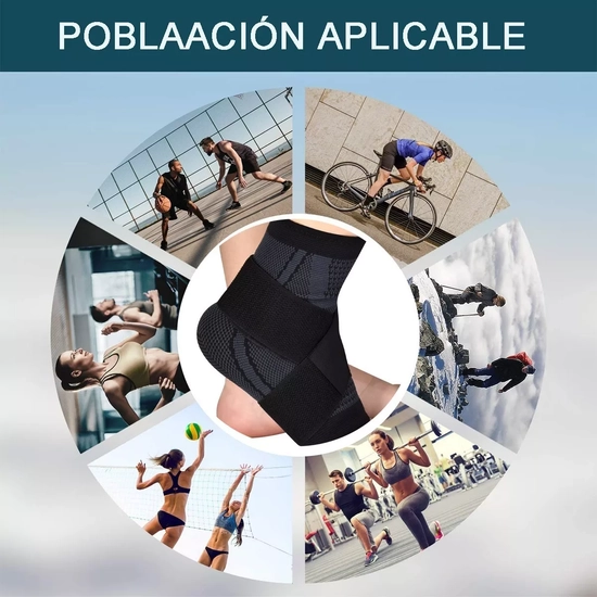 TOBILLERA VENDA ELASTICA ORTOPE DICA COMPRESION DOLOR TOBILLO EN COLOR NEGRO - 4