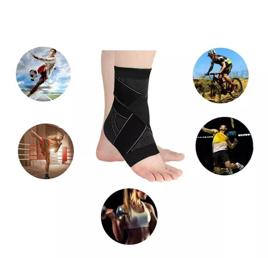 TOBILLERA VENDA ELASTICA ORTOPE DICA COMPRESION DOLOR TOBILLO EN COLOR NEGRO - 6