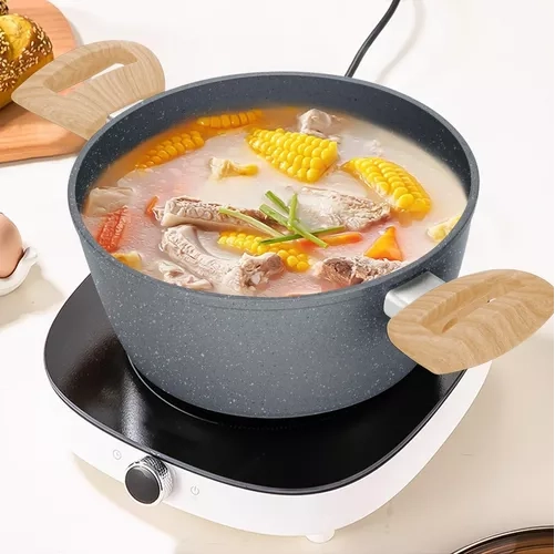 BATERIA DE COCINA DE 10 PIEZAS, ANTIADHERENTE, ACABADO GRANITO, MENAJE - 5