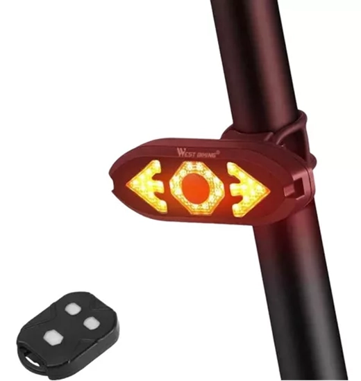 LUZ BICICLETA SET DELANTERA TRASERA USB MAXWELL IMPERMEABLE EN COLOR NEGRO - 2