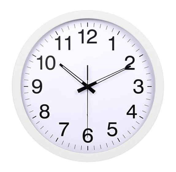 RELOJ DE PARED DECORACION MODERNO 30CM SILENCIOSO ESTRUCTURA EN COLOR EN COLOR BLANCO FONDO EN - 1