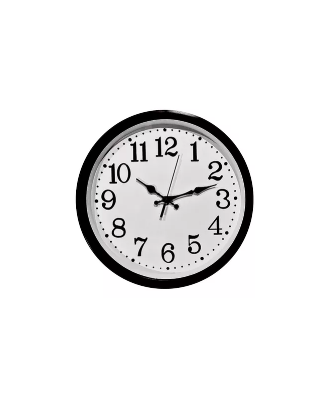 RELOJ DE PARED GRANDE REDONDO 39CM MURAL DECORATIVO SILENCIOSO EN COLOR NEGRO Y EN COLOR BLANCO - 1