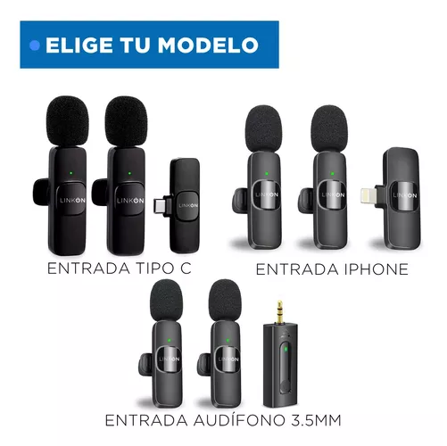 MICROFONO INALAMBRICO DE SOLAPA LAVALIER, LINKON, PROFESIONAL - 3