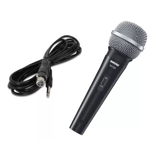 MICROFONO DINAMICO SV100 SHURE, COLOR EN COLOR NEGRO - 4