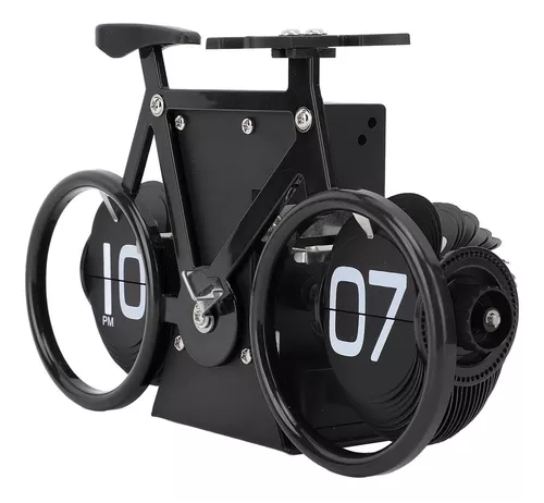 RELOJ DE ESCRITORIO PLEGABLE, VINTAGE, CON FORMA DE BICICLETA - 1