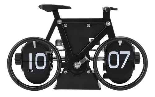 RELOJ DE ESCRITORIO PLEGABLE, VINTAGE, CON FORMA DE BICICLETA - 2